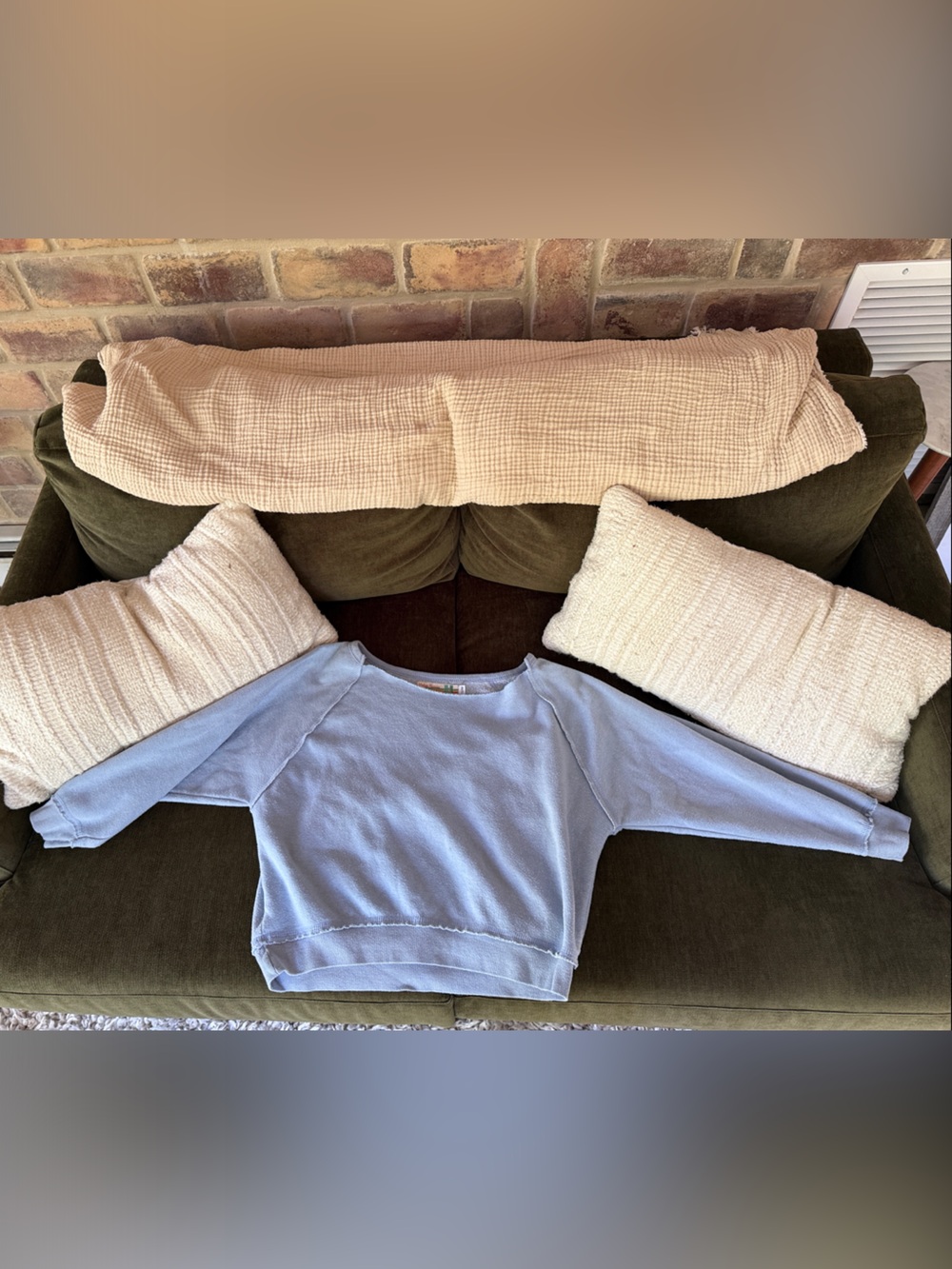 Vintage Havana Light Blue Kids Sweatshirt - Cozy Pullover